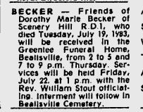 Dorothy Marie Becker